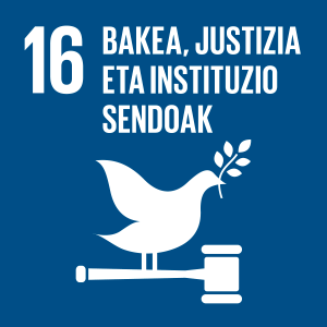 GJH 16. Bakea, justizia eta instituzio sendoak